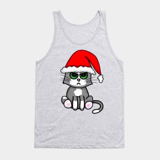 Bah Humbug Cat (Large Print) Tank Top